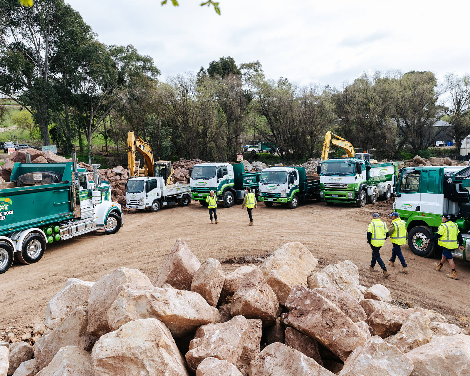 Transrock landscaping rock delivery