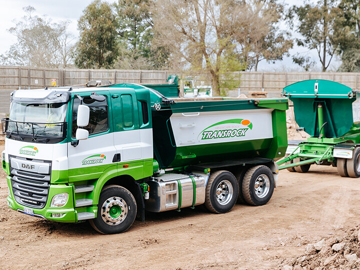 Transrock DAF Landscaping Rock Delivery Victoria