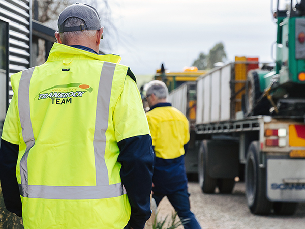 Landscape rock delivery by Transrock